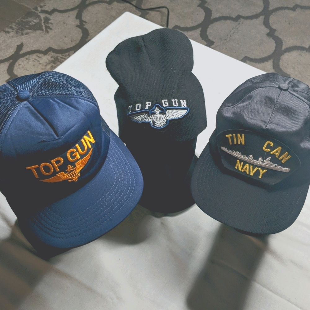 Vintage Top Gun Hat lot Authentic 1986